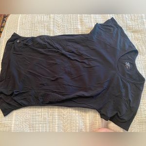 Athleta, black short sleeve workout tshirt, worn once, size medium